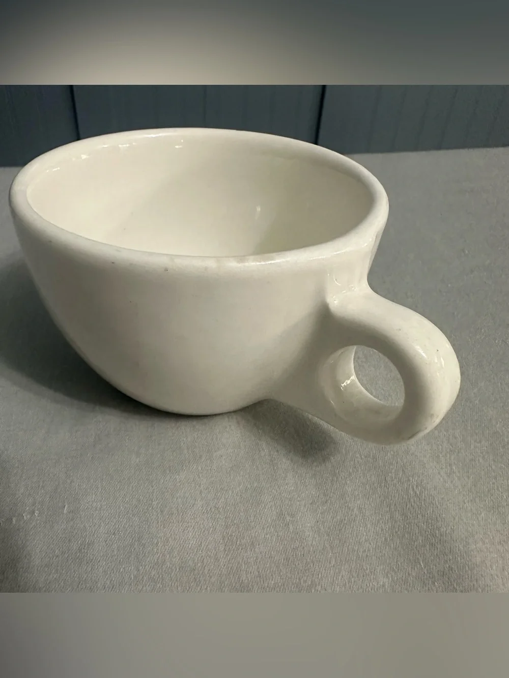 VTG Buffalo China USA Heavy Ceramic Restaurant Ware Diner Coffee Mug Cup White